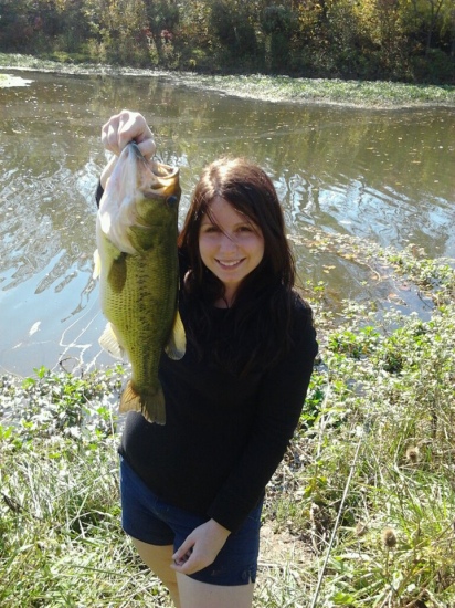 Caught this yesterday in a pond by my house in Northern VA! 18 inches and 6 lbs. This catch reminded me of my love of fishing and how I would love to enter some local tournaments. Maybe go pro someday ;)  -Ashley <3