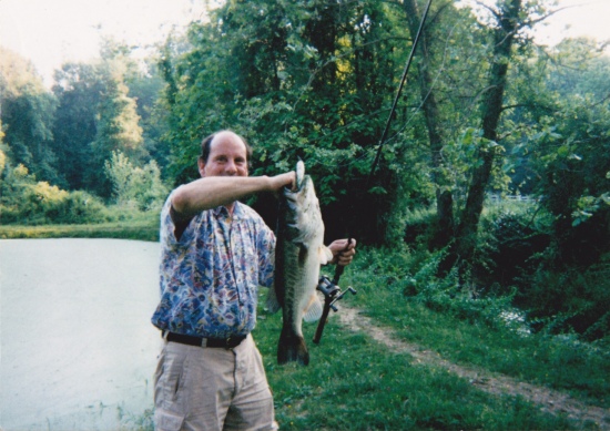 Fish caught in small pond in Sunrise, Maryland.Not sure what it weighed. Any guesses, Bill? -Thanks Greg Borchert