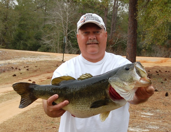 This 11 pound, 2 ounce bass was caught in North West Florida on March 9, 2009. Since this was my second 11 pounder caught, I released the fish after taking the pictures.