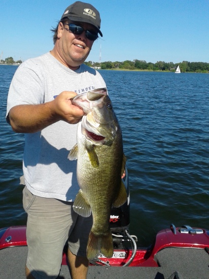 Caught at a public lake in Orlando, FL with a spinnerbait on October 20th. Weighed on water 10.5lbs photo'd and released.