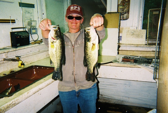 largemouth bass caught on long lake wisconsin spring of 08