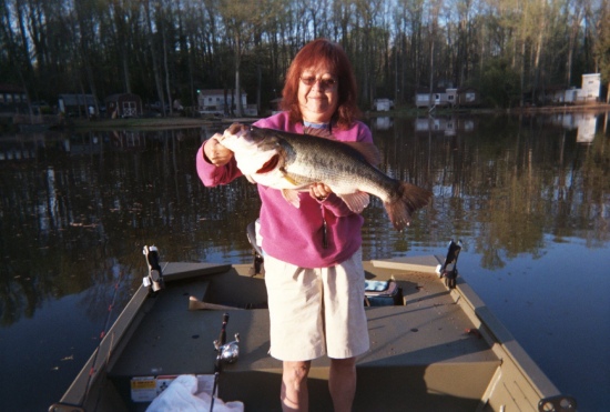 I caught this fish in a private lake in Caroline County, VA. It was 25inches and weighed 12lbs!!  I go fishing with my husband all the time and this was my biggest largemouth fish I have ever caught!!!