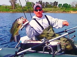 4.13 lb. Largie caught last spring on a BBZ-1 floater (silverfish). Sacramento, California