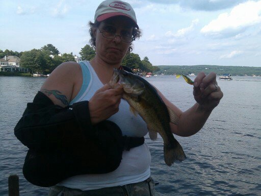 Just six weeks after shoulder surgery, caught it on a jig.
