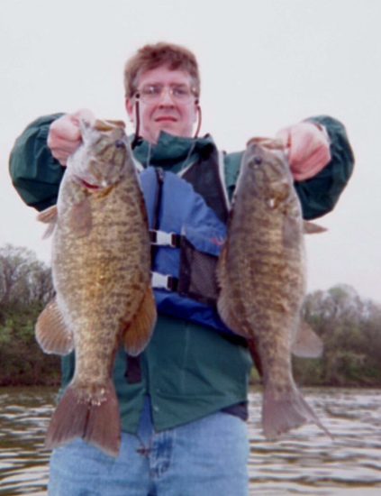 Left side is 5 lb., 10 oz and the right one is 5 lb., 3 oz. Both Smallmouth caught on the Tennessee river below Wilson dam.