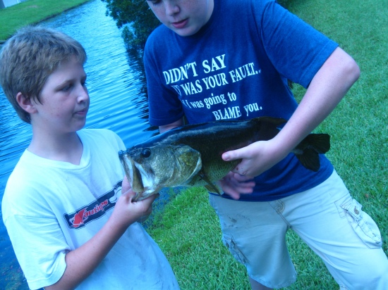 i got to go fishing the next day and i caought this off of brim and i am the one that is wearing the dark blue shirt