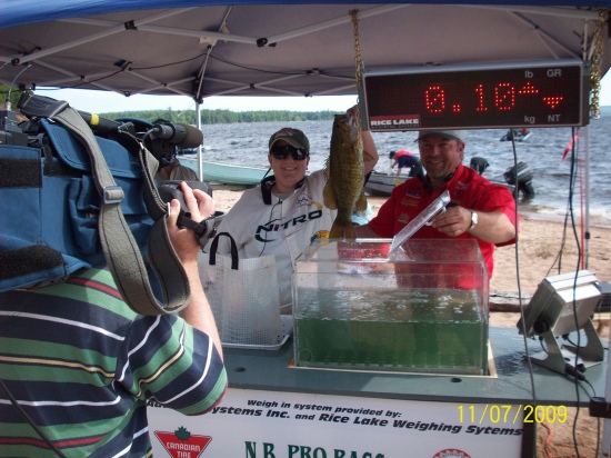 Caught in New Brunswick Canada. 4 Pound smallmouth bass, lunker bass for tournament.