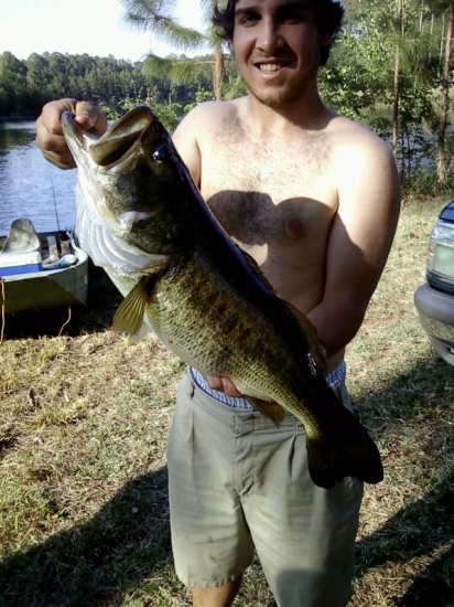 12 lb bass caught in tifton ga i was using a 7.5
