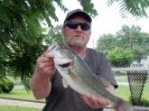 MY FIRST BASS OF 2011 ON SPRING MORNING IN APRIL AT ABMERAL  LAKE IN VA