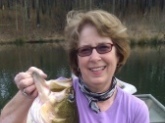 My wife Rosemary caught this 11 pounder in a private St. Clair county Al. lake using a Shad Rap crank bait.