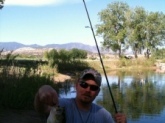 Caught this 18 inch largemouth bass in a small Colorado pond using a strike king bitsy tube jig.