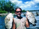 These tripletail were caught on live greenbacks on a float in longboat key florida...the smaller of the two 7lbs.the other was 10lbs.