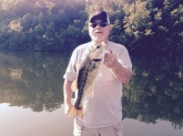 3lb Alabama Spotted Bass caught on shakey head Holt lake Tuscaloosa AL.