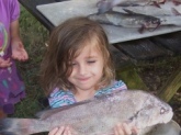 Rebecca caught this nice little gaspergoo at the age of 5. It was her first overnight camping trip.