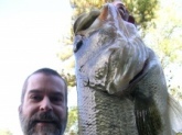 Joey Williams caught this bass from a lake in north Georgia. Measured more than 24 inches in length.