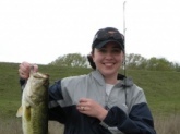 This fish was caught on April 4, 2009 in Bells, TX on a private 3 acre pond using June Bug power worms and a Rhino rod and reel! I forgot my fish scale so the exact weight is not known, but it's not too shabby for the first catch of the day!