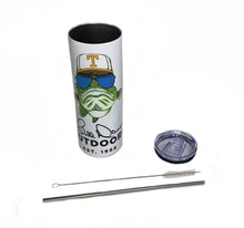 Load image into Gallery viewer, Bill Dance Outdoors Tumbler with lid, metal straw and cleaning brush