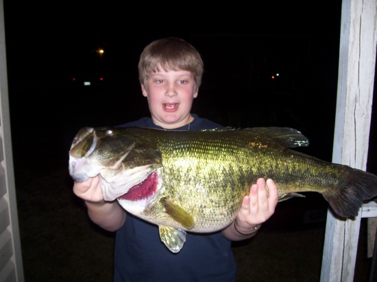 caught by Turner Smith 12, in private pond. 11 lbs  Moultrie Georgia. One of his many largemouth accomplishments dreams of becoming a pro...