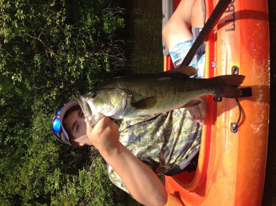 My son Ethan  caught this on a small lake in Oxford,ct 6 lbs.