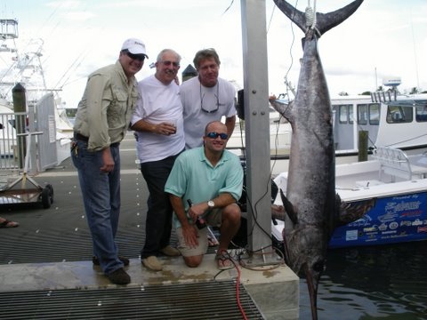 287lb swordfish caught off North Palm Beach, Fla.  Too bad we didn't make it back to the scales on time to win the tournament!