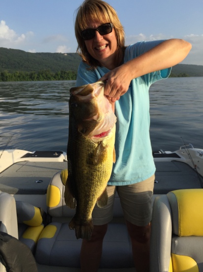 Lake Guntersville large mouth bass 7.4 oz