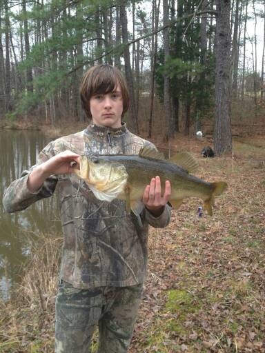 I was at our family owned pond in Gaffney SC. It weighed about 8 or 9 lbs it was my biggest bass ever. I caught it off of a rooster tail. And I LOVE BILL DANCE!