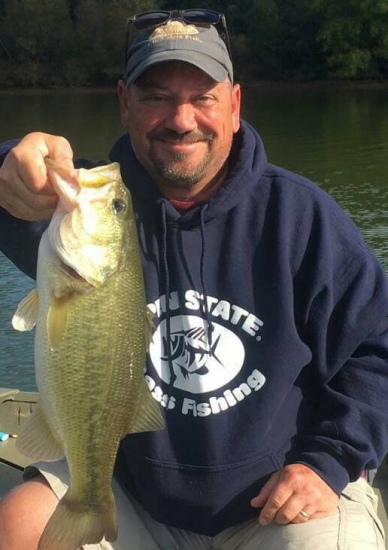 A nice PA LM Bass caught on a Ned Rig (BPS 3.5