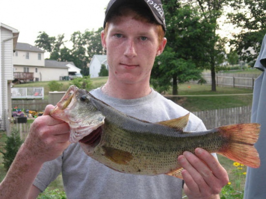 4 pound caught on a 4 inch senko at Middletown Resevoir in Pennsylvania