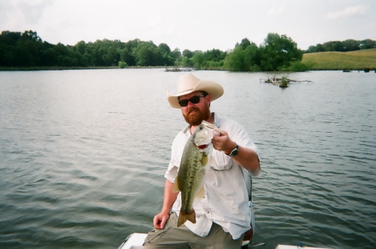Gorilla Bass at Triple D Ranch in Emelle, AL. Caught on green Zallamander with chartreuse tail.