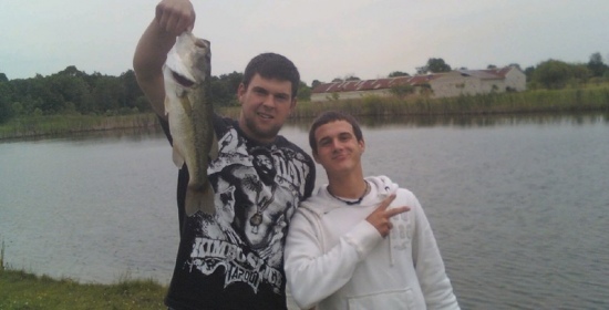 me and my buddy caught this the river down the street from us. pushing 4lbs