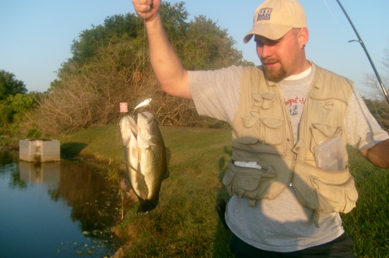 I didn't submit for size but rather something many people have never done... two fish on one lure. An Excalibur rattle trap on a retention pond in sarasota florida. Thanks Bill love the show!
