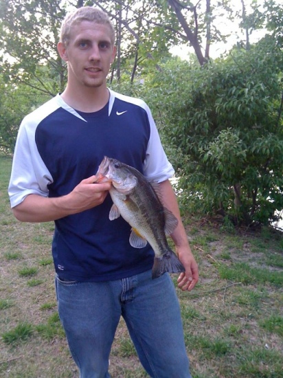 4pounder caught on a shiner. chesapeake, va. never knew she was hooked till i pulled her out of the water.