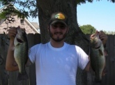 Caught these bass in Stephensville, Louisiana on a spinnerbait. Weighed about 3 lbs each.