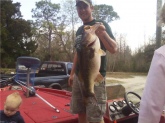 this 12.5 lber was cought in florida. pre spawn 9 foot of water on a old monster