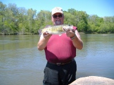 2lb 6oz Shoal Bass caught in the Flint River in Georgia