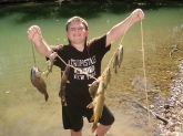 A young boy who would have not been more proud if it had been a 10lb bass. Caught in Buffalo Valley Tenn.