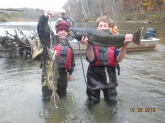 Salmon Fishing in North Michigan, October 2010