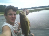 i got this on a mouse in the back waters of lake webster using a 6 bering baitcaster