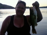 Got a nice sunburn fishing all day but I out fished the guys!! and I didnt forget to give it the good ol' dance kiss!