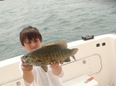 this smallie weighed 4.00 pounds and on a windy day crankbaits were beast this was in lake st.clair in michigan yes i caught him thats me holding him