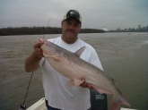 Catfishing on the Mississippi River! Notice the future Bass Pro Shops (aka Pyramid) in the background! Thank Bill!