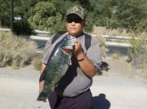 At tingly beach. Catch and release pond off a jerk bait it weighed 8 pounds 23 inches