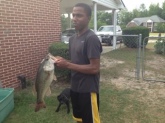 9lb largemouth bass caught out of my Grandpa's pond