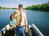 pavilas lake wisconsin dont know weight caught on a spinnerbait