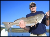 Redfish caught in the ICW Mantanzas River...St Augustine Florida near Devils Elbow. I was using live Mud Minnows with a 1/0 Circle Hook weighted with 2 #5 Split Shot. The fish weighed 9LBS-length was 30
