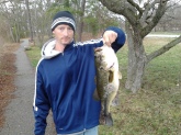 Caught on a football jig with craw trailer in Millville NJ pre-spawn. Thank you Bill for all the great tips over the years and keep 'em coming. I never miss a show!