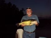 6.2 lbs private lake in  NY  Caught on Green Ribbit Frog