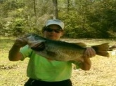 My wife caught this fish on lake Sam Rayburn. 12 lbs 9 oz. She was caught during the spawn on a spinner bait. white with double blades. I have more photos of our fish caught down here.