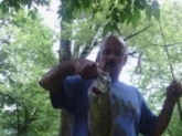 17 inch smallmouth bass caught on rubber crawdad on the Susquehanna river in York Haven, PA.