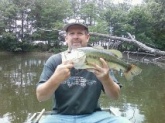Farm pond fishing is great. 5 lb bass.